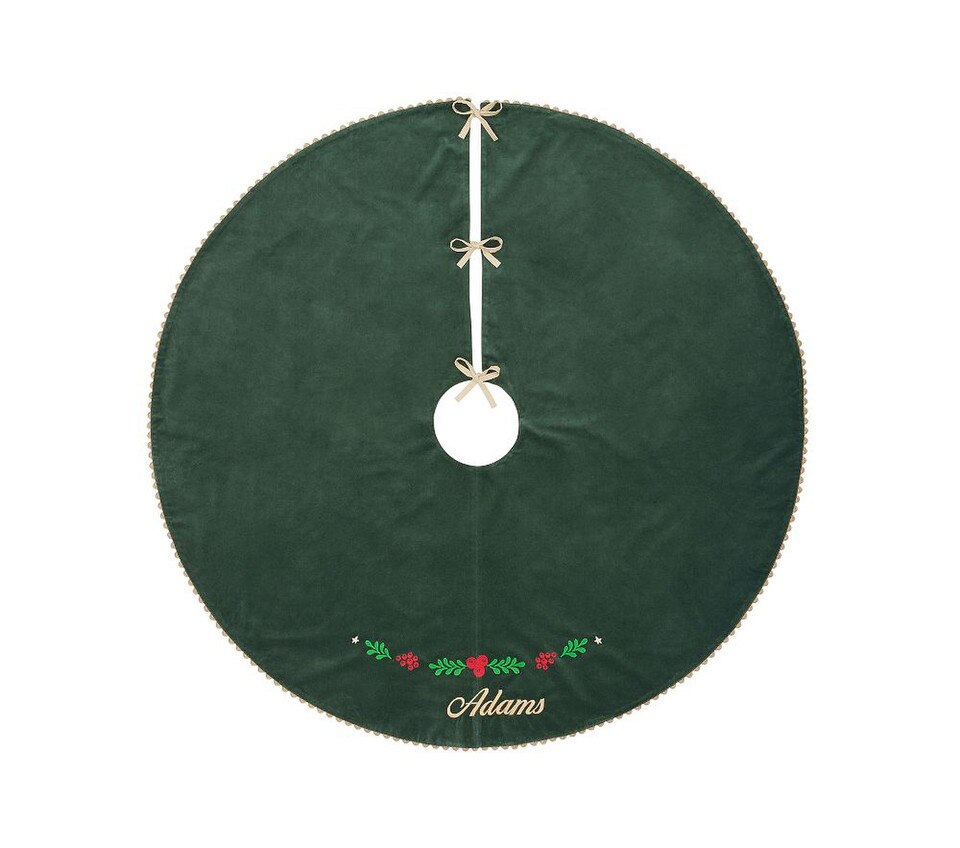 Rifle Paper Co. Velvet Tree Skirt Pottery Barn Kids UK